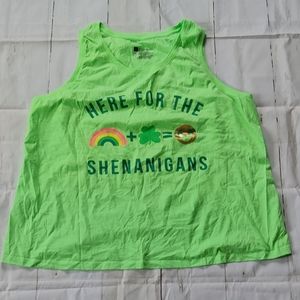 Green St. Patrick's tank top